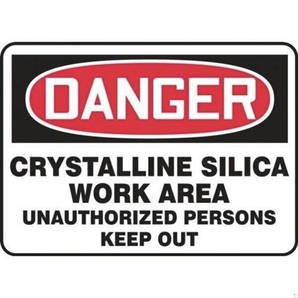 Accuform OSHA DANGER SAFETY SIGN CRYSTALLINE MCHG144VS MCHG144VS - main
